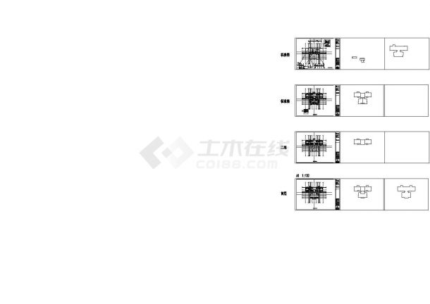 佛山市禅城区某小区住宅楼及商铺暖通施工cad图 纸-图二