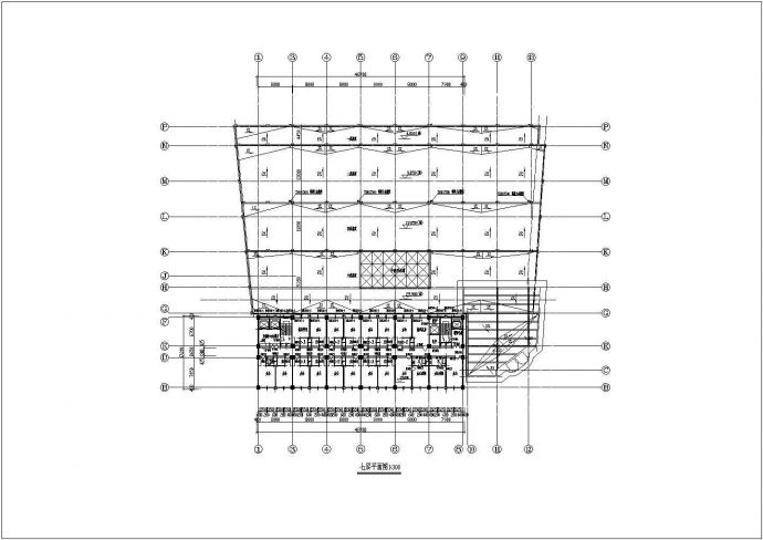 某功能复杂的多层综合商业办公楼设计cad全套建筑施工图（含总平面及经济技术指标）_图1