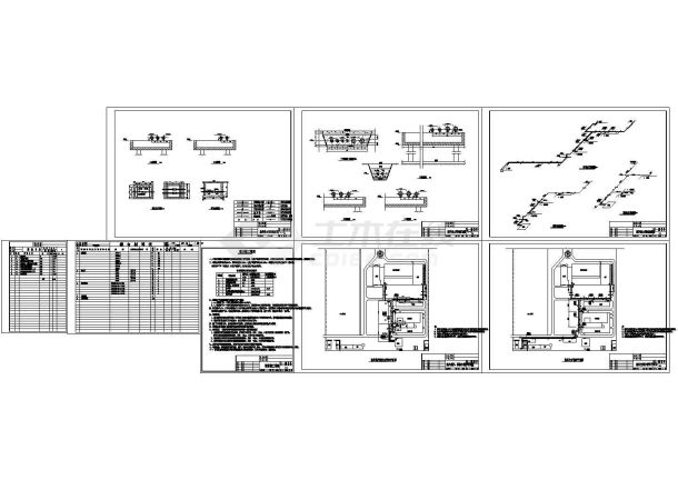 某药厂室外热力管网设计cad全套施工图纸（含设计施工说明）-图二