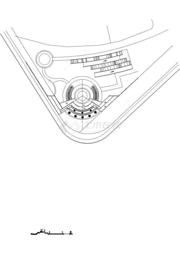 经典跌水设计CAD方案套图-图二