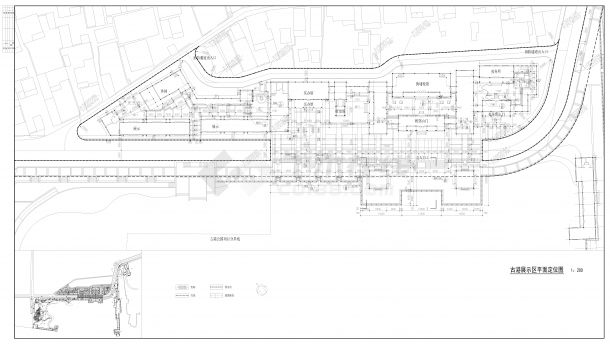 黄浦某某景观区古港（首层）总平面图CAD-图二