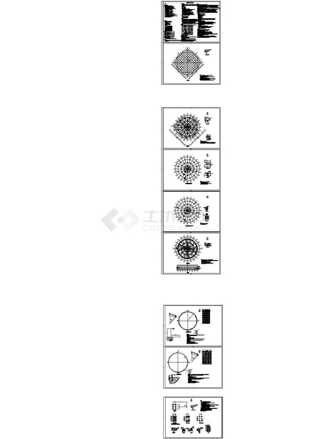 某8度区1万方LNG储罐基础施工图-图一