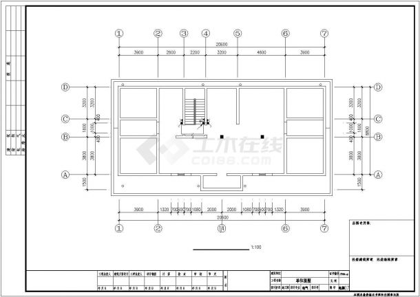某地上两层砖混结构别墅设计cad全套建筑施工图（含设计说明，含结构设计，含给排水设计，含电气设计，含效果图）-图一
