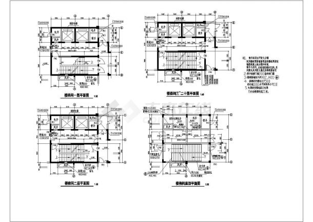 某高层住宅楼建筑设计cad全套施工图 (含设计说明，12张图)-图二