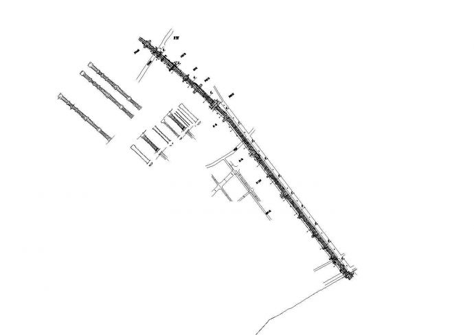 [湖北]市政道路非机动车道平面图（含平面布置图，设计说明）_图1