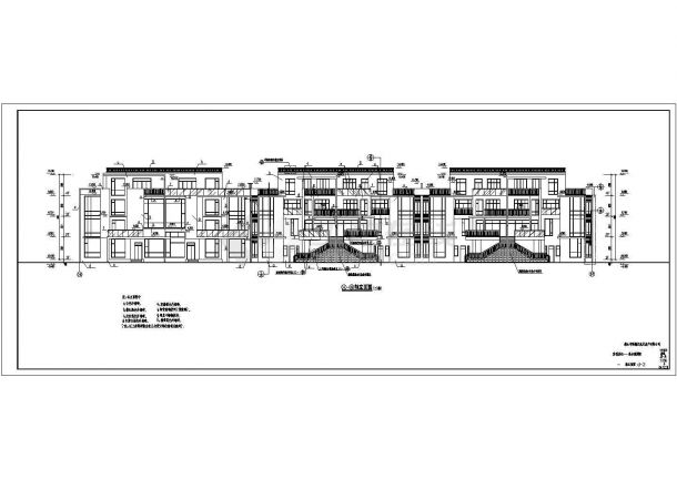 某四层混凝土结构叠加型别墅设计cad全套建筑施工图（含设计说明）-图二
