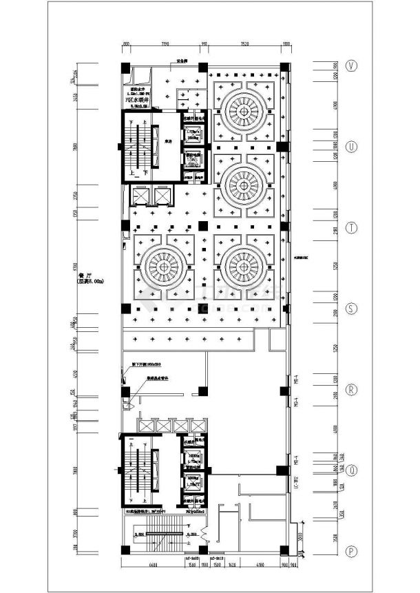 某多层豪华酒店室内装修设计cad平面施工图（甲级院设计）-图一