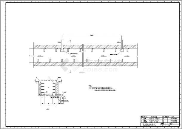 某工程电缆沟集水坑设计cad施工图（标注详细，含说明）-图一