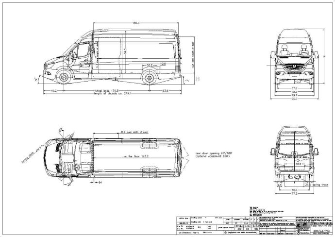 梅赛德斯-奔驰汽车设计cad机械外观图纸（全英文标注）_图1