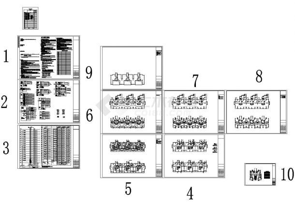 某18层住宅楼电气CAD施工图纸-图二