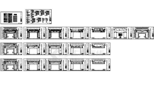 某学校五层图书行政楼电气施工图-图二