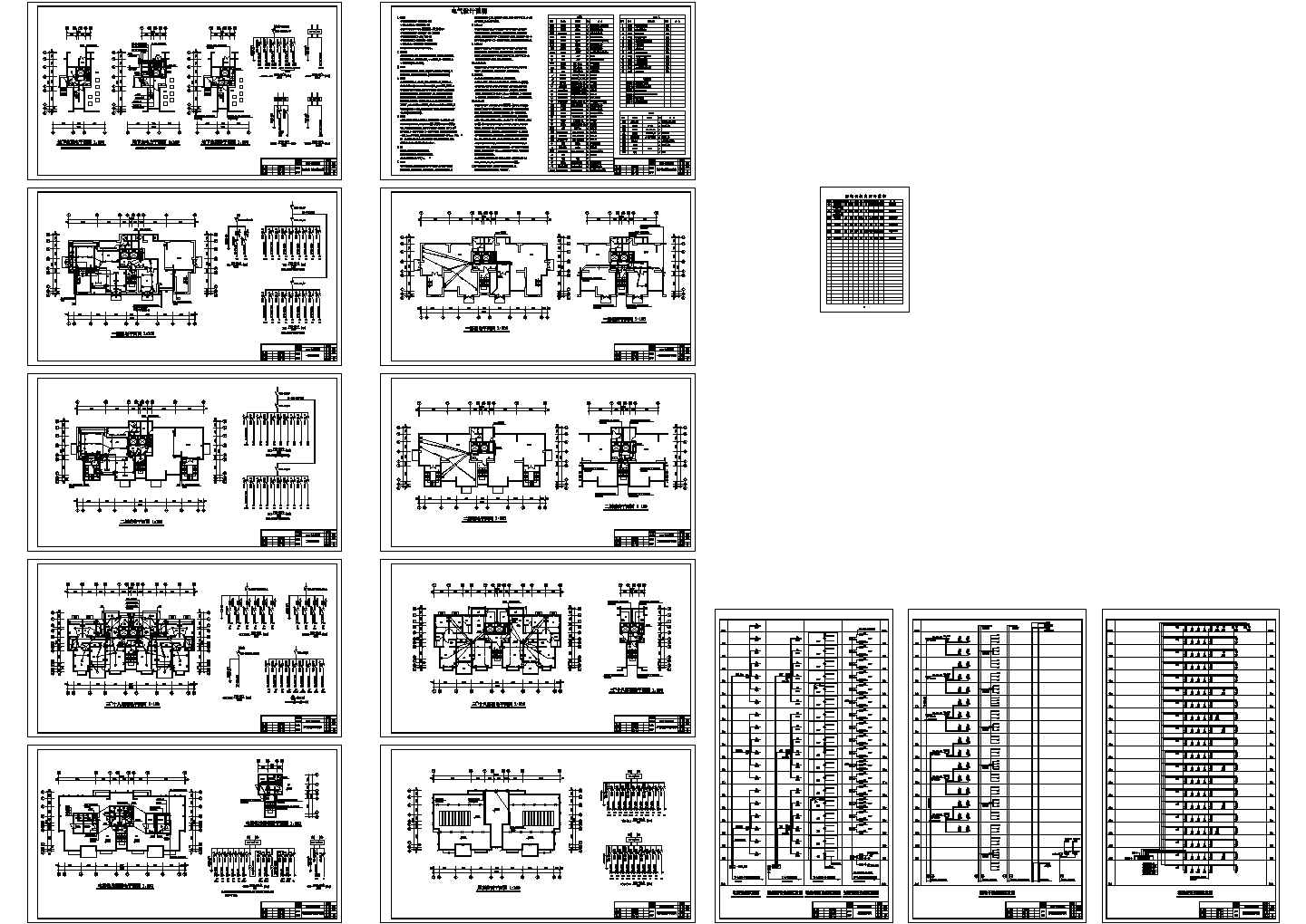 某18层商住楼电气CAD施工图