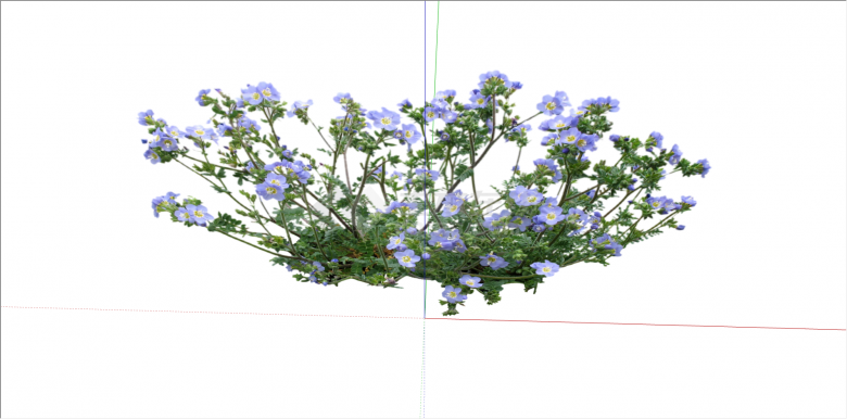 紫黄色系花卉植物su模型-图二