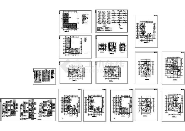 某7层住宅楼电气CAD施工图-图一