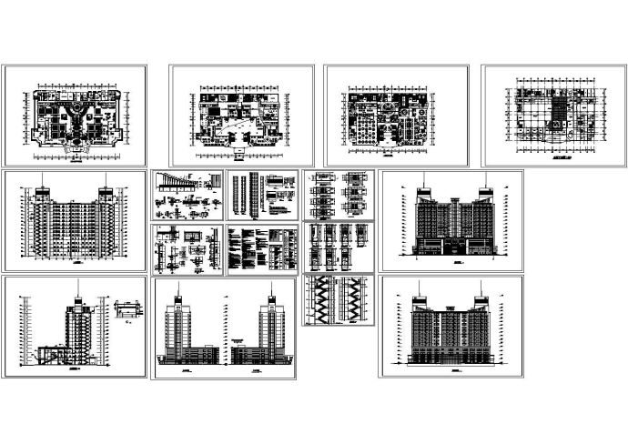 某假日广场建筑设计详细施工图_图1