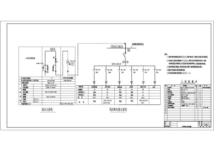 某变电站高低压主接线电气图纸_图1