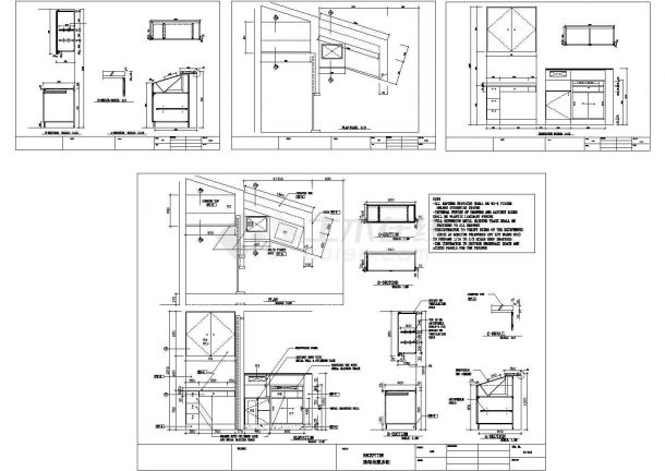 云海日本餐厅室内装修设计cad全套施工图【含水电消防设计，含 JPG室内效果图】-图二