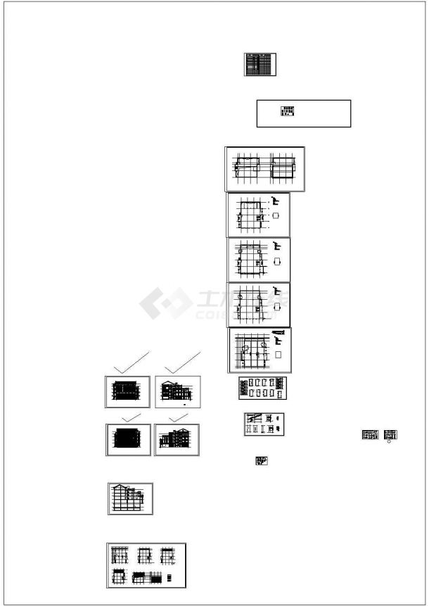 [重庆]某商业广场四层沿街商业建筑施工图（5号楼）设计-图一
