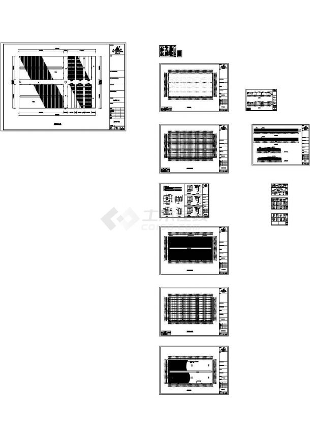 厦门某公司纺织城钢结构CAD施工图-图一