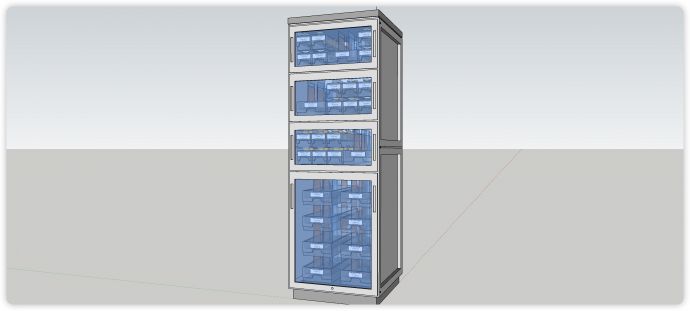 冷藏储藏柜医疗器械su模型_图1