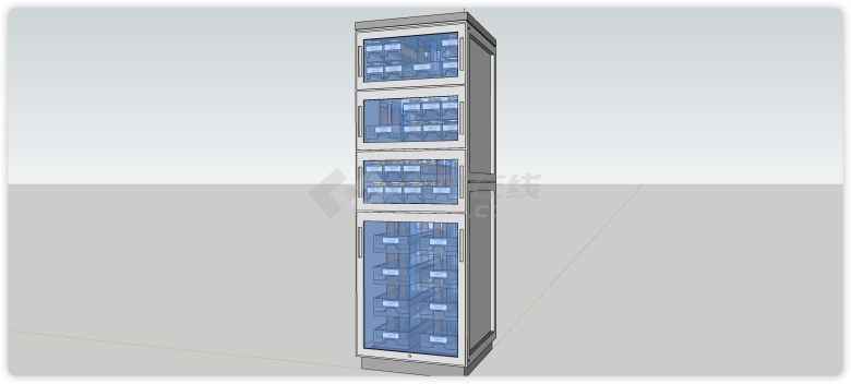 冷藏储藏柜医疗器械su模型-图一