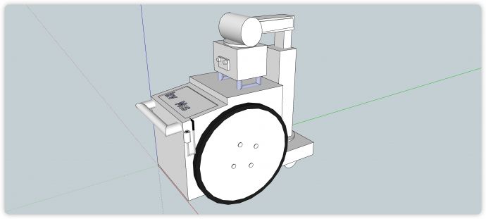 圆形造型设备医疗器械su模型_图1