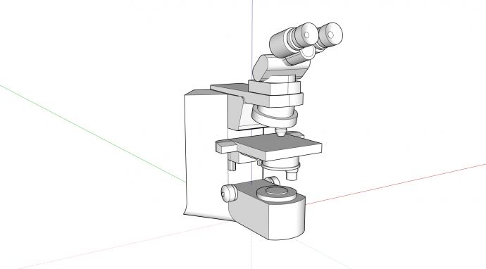 医用显微镜医疗器械su模型_图1
