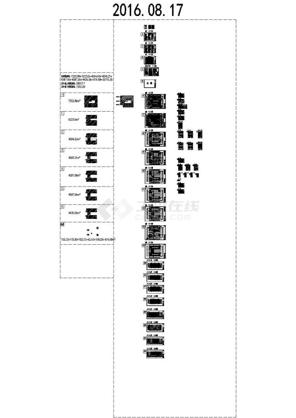 江苏某科技园研发楼建筑施工cad图纸-图二