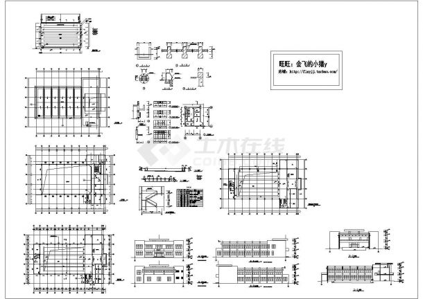 某二层游泳馆全套建筑专业cad施工图设计（含平立剖，标注详细）-图二