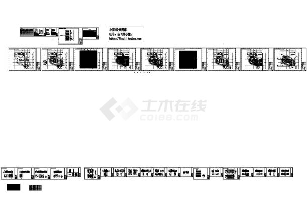 1000平方米泰斯特西餐厅装修设计施工cad图纸，共三十四张-图二