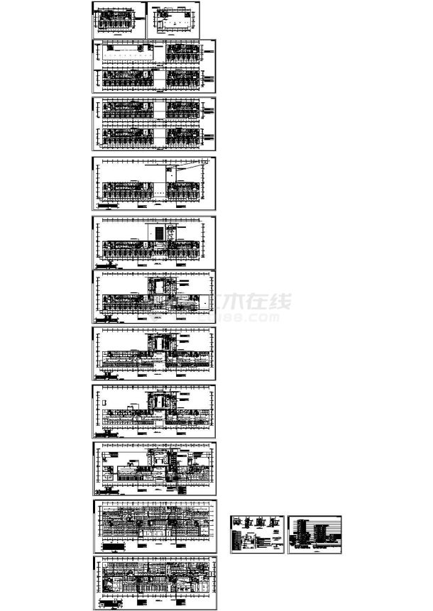 某12层医院消防电气CAD施工图-图二