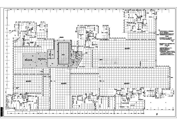 某小区地下室给排水CAD全套图纸-图二