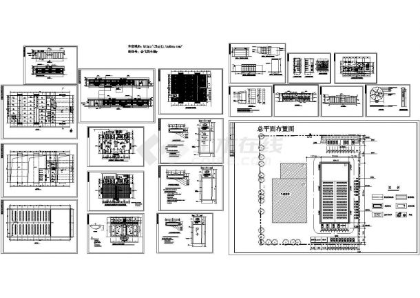 某2层现代汽车4S店设计cad全套建施图【甲级院设计，20张图】-图一