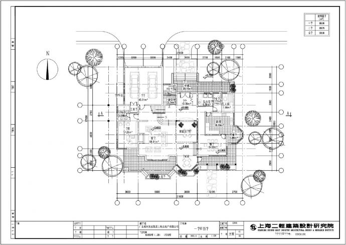 三层独栋别墅建筑设计CAD图纸_图1