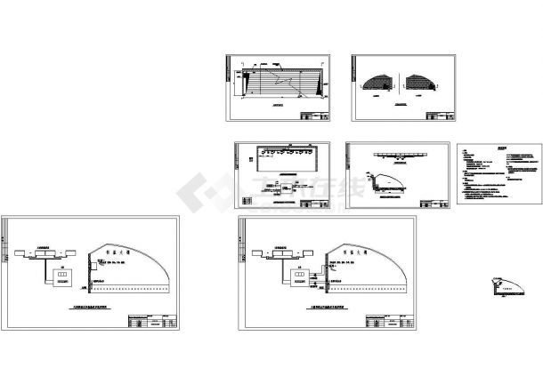 某温室大棚太阳能热泵供暖施工CAD设计图-图一
