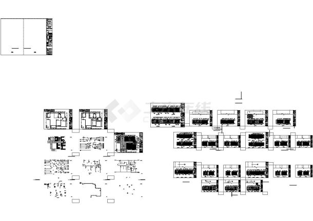 宏力新村商务广场样板房(简约风格)cad施工图设计-图二
