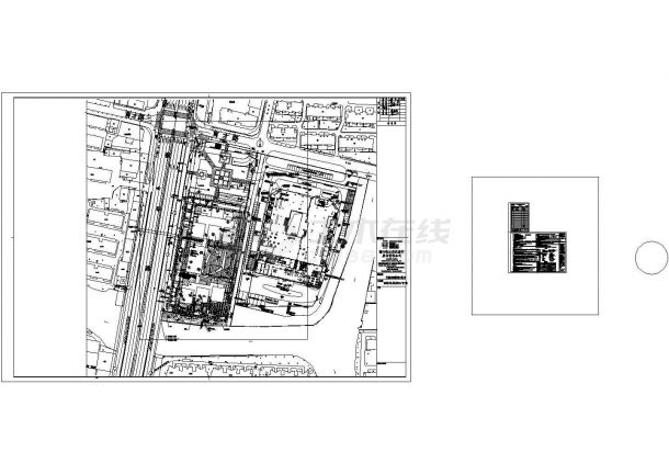 2019浙江百花艺术幼儿园及街心广场景观施工CAD图纸，含水电-图一
