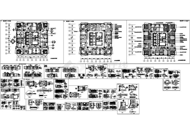 一整套施工图加节点图CAD施工图设计-图一