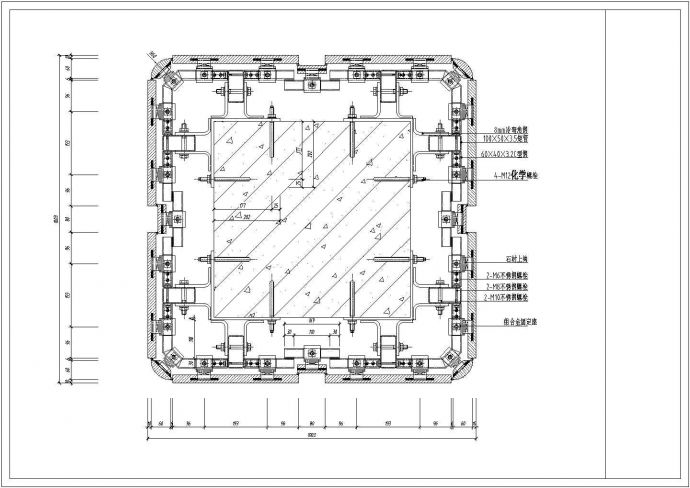 石材柱节点图2CAD施工图设计CAD施工图设计_图1