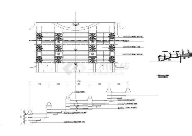 入口台阶详图CAD施工图设计-图一