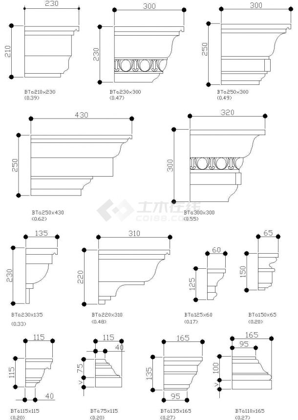 门系列CAD施工图设计 (2)-图一