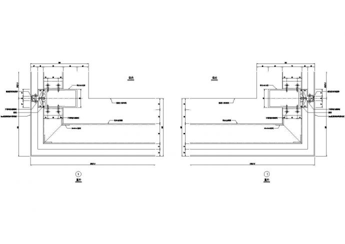 铝板幕墙横剖节点（一）CAD施工图设计_图1