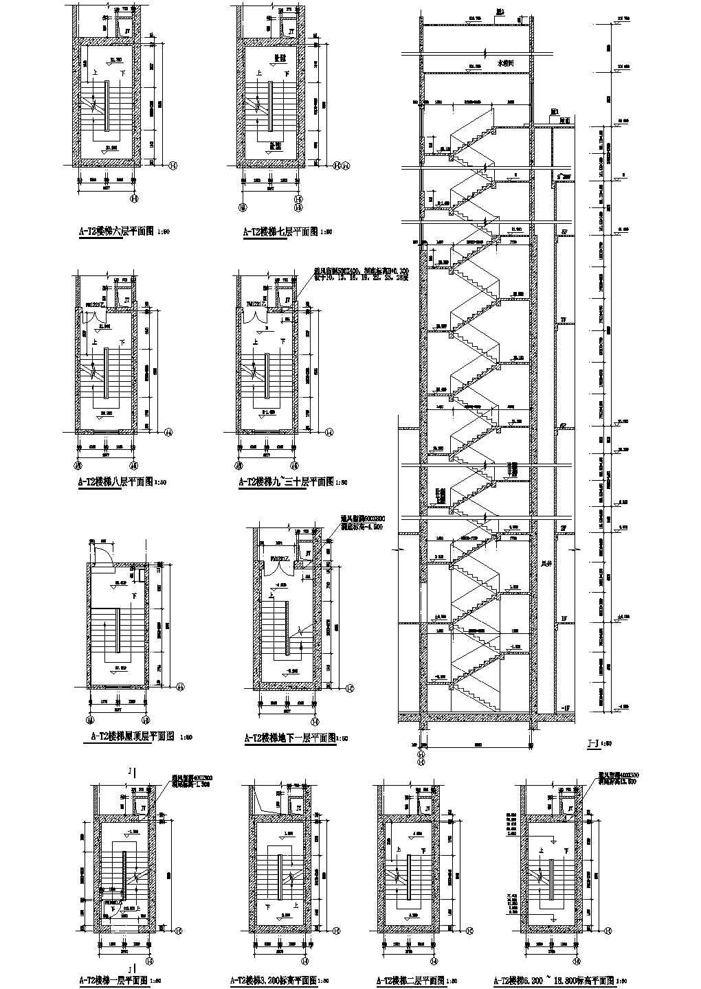 楼梯详图14CAD施工图设计