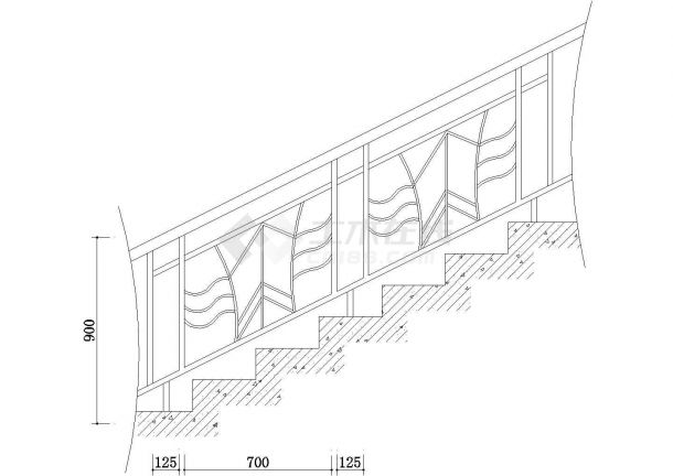 楼梯栏杆详图22CAD施工图设计-图一