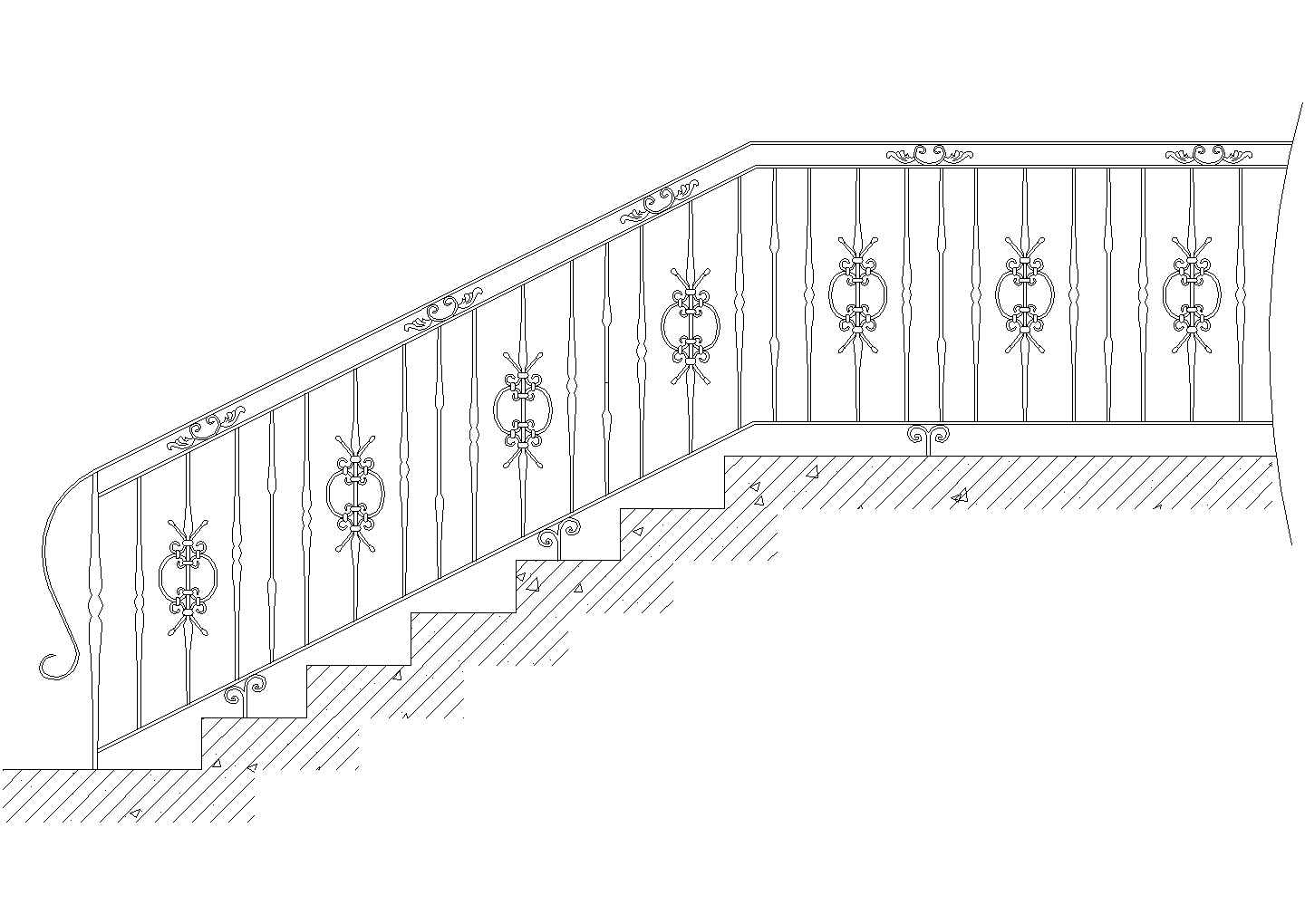 楼梯栏杆详图13CAD施工图设计