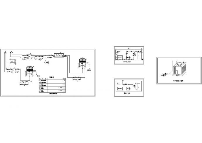 工艺冷却系统机房组设计cad施工图_图1