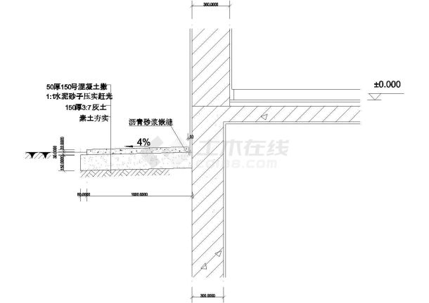 楼地面节点2CAD施工图设计-图一