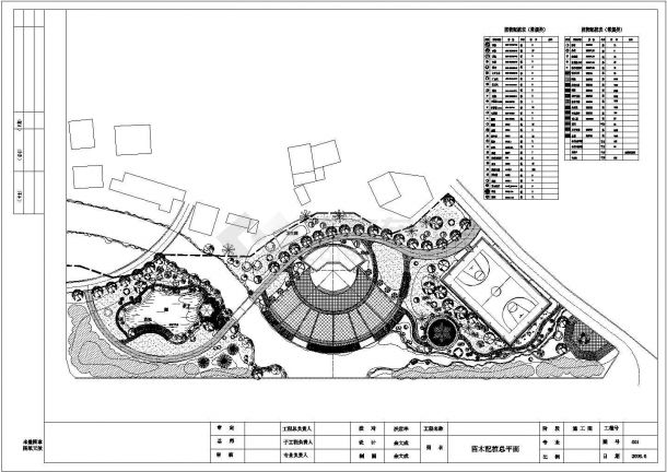 舟山公园设计CAD施工图-图二