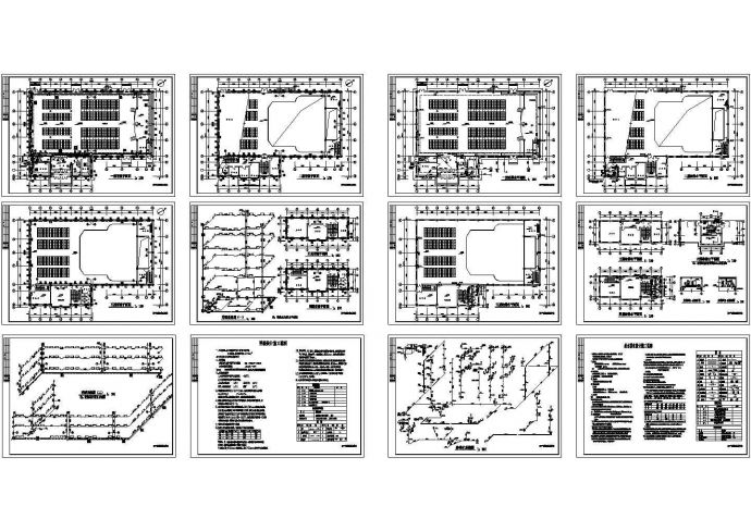 某2716平方米五层四平市中学教学楼给排水设计cad图纸_图1