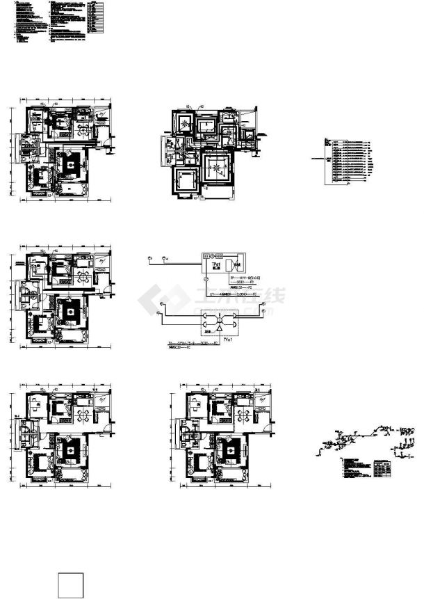 深圳华强城样板房室内装修设计CAD图-图一
